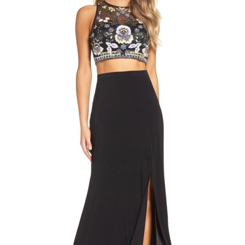 Xscape two piece formal dress